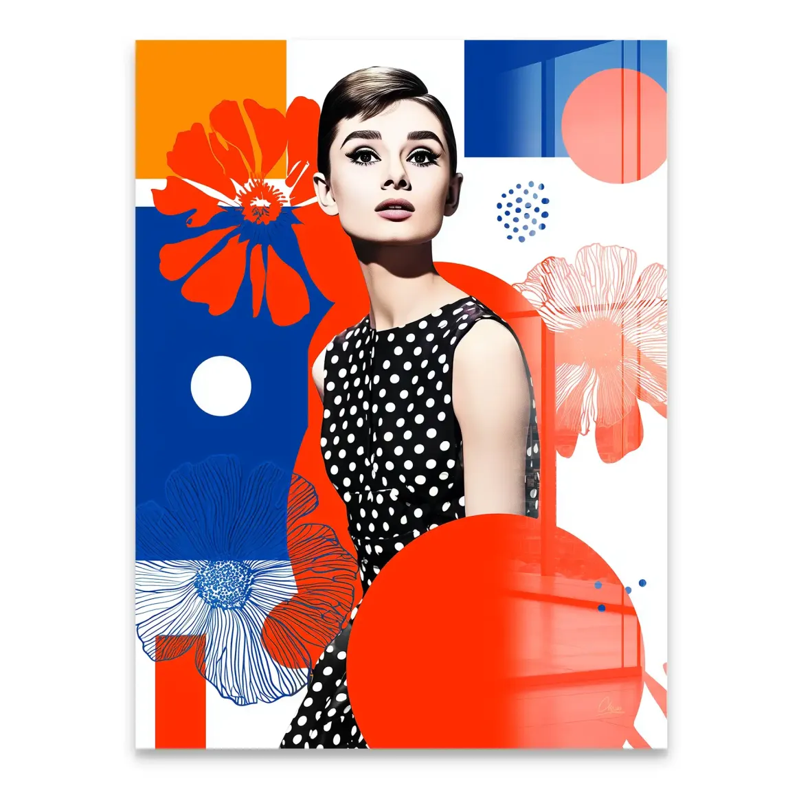 Audrey Hepburn Mod Muse Edition Acrylglasbild INGALERIE