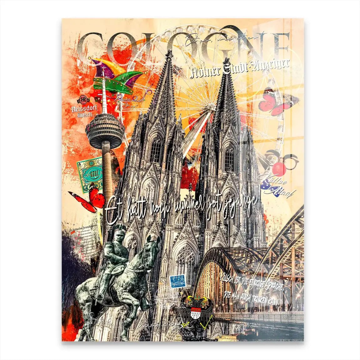 Stadt Köln Acrylglasbild INGALERIE