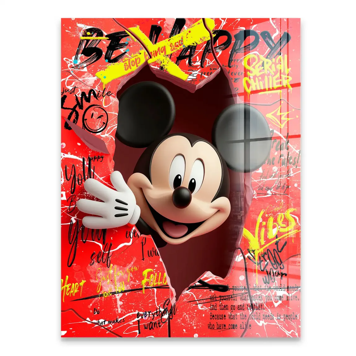 Charming Smile Micky Mouse Acrylglasbild INGALERIE