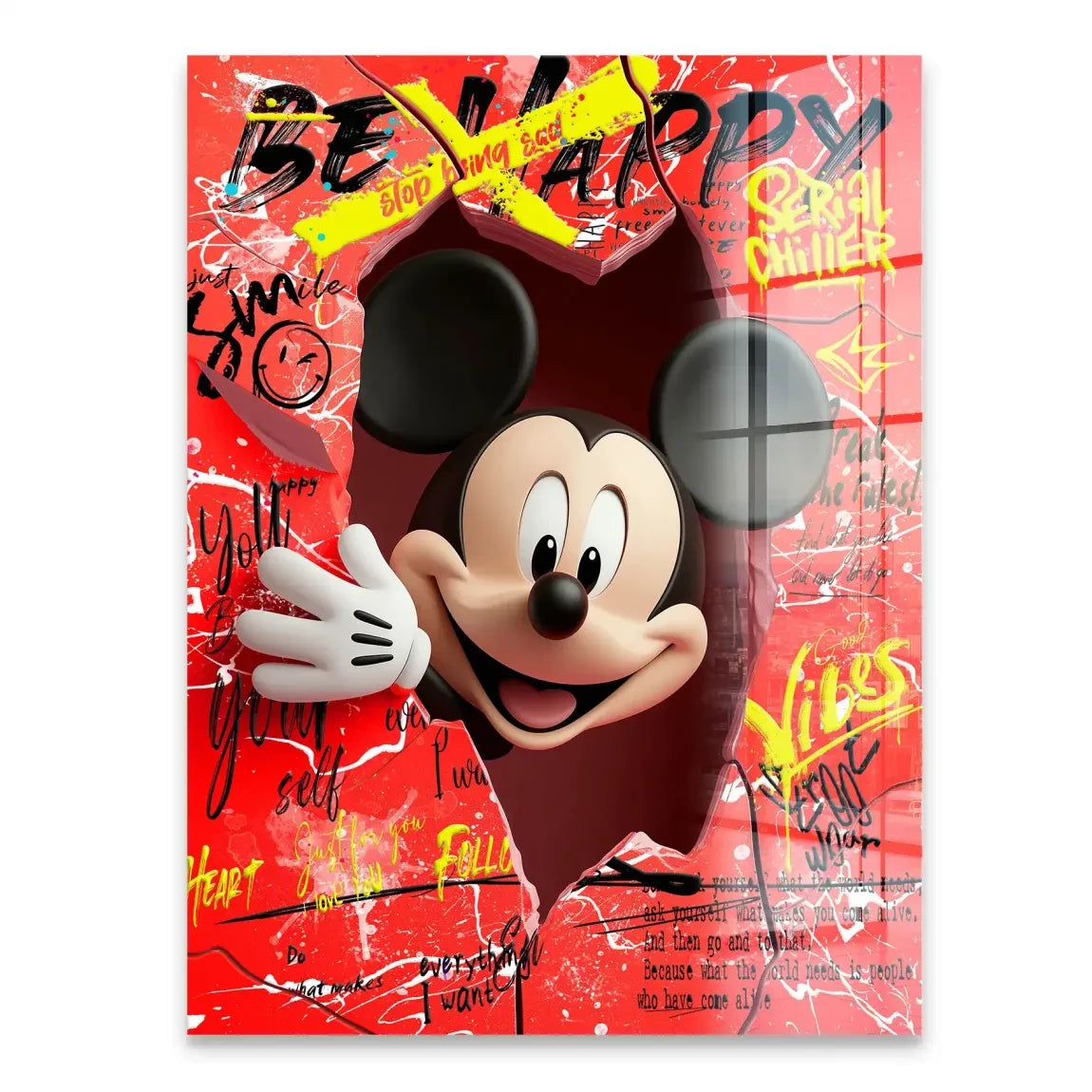 Charming Smile Micky Mouse Acrylglasbild INGALERIE
