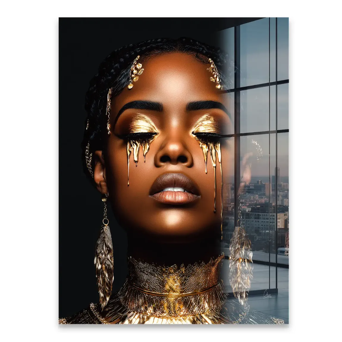 Tears of Gold Acrylglasbild