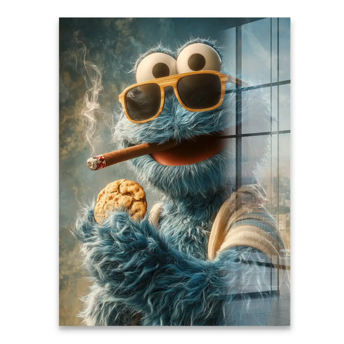 Cookie Monster Acrylglasbild