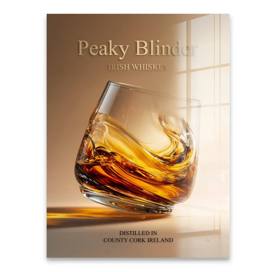 Peaky Whiskey Acrylglasbild