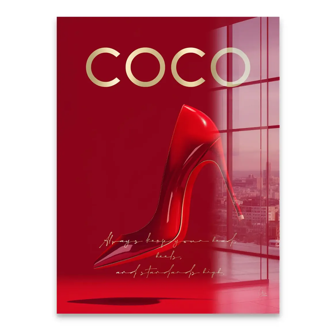 Coco Heels Acrylglasbild
