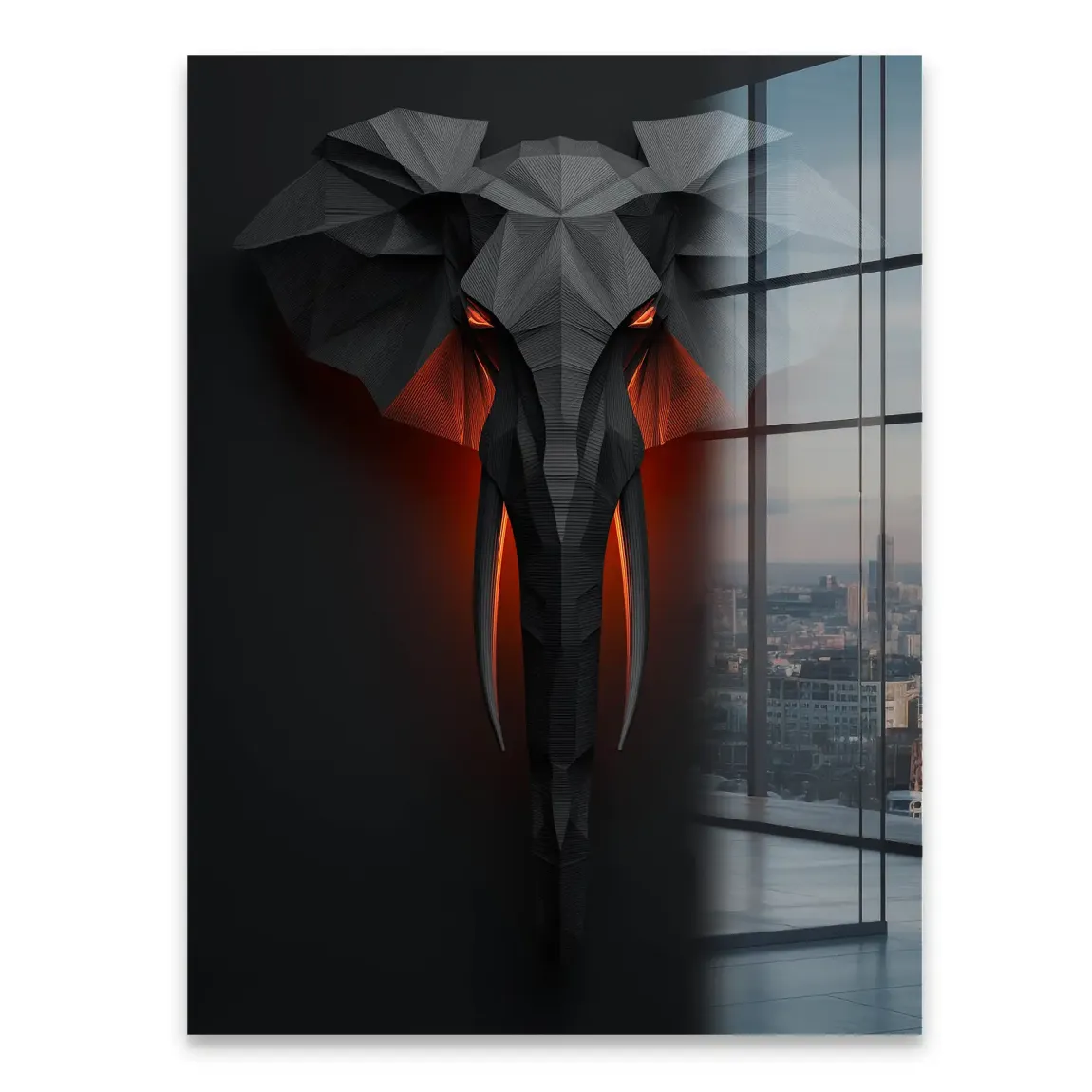 Mystischer Elefant Acrylglasbild