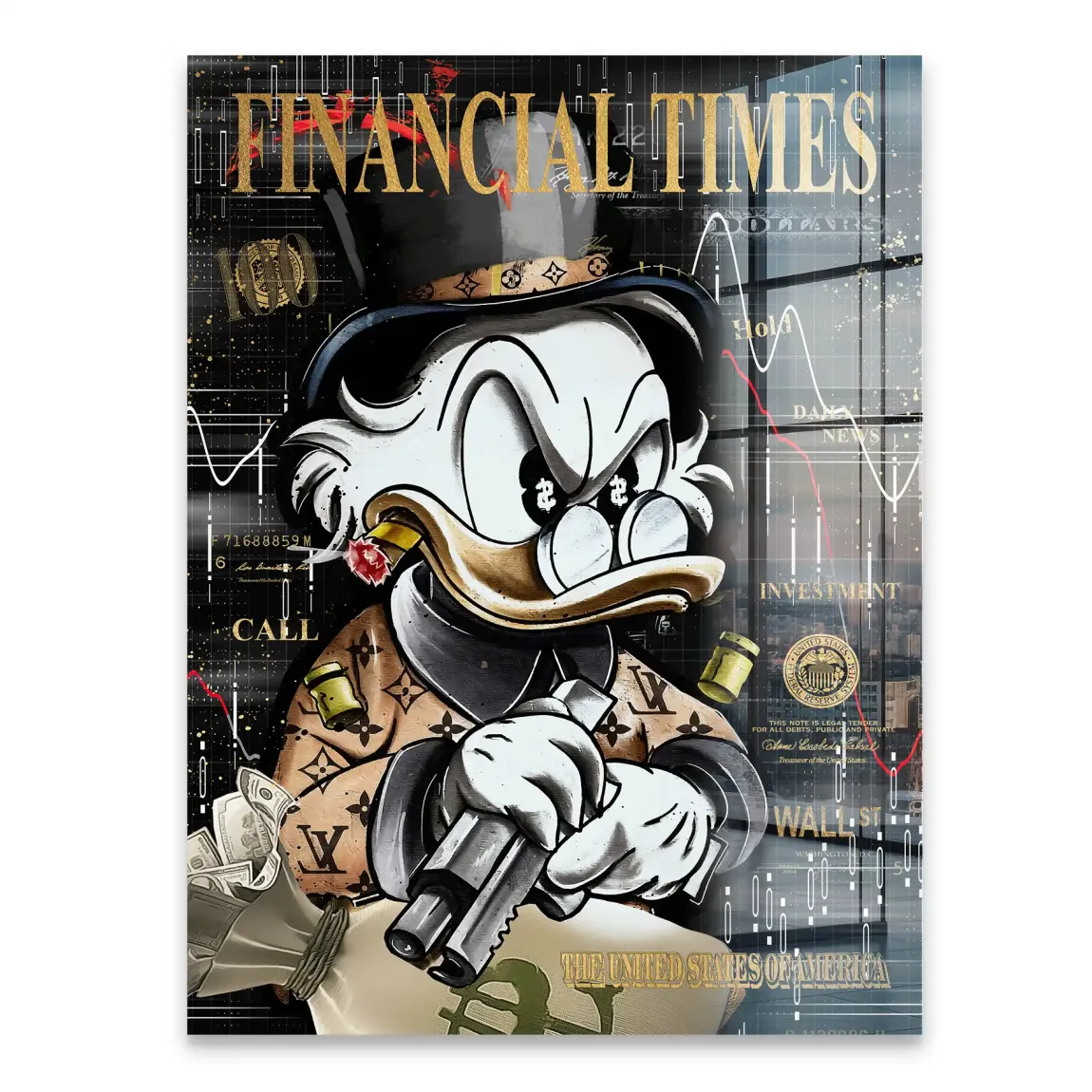 Financial Empire Duck Acrylglasbild