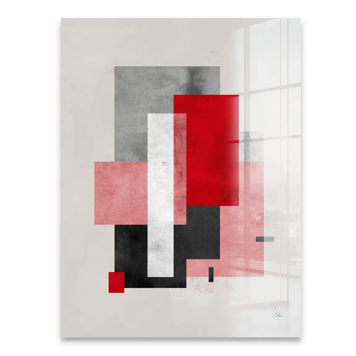 Geometric Aura Acrylglasbild