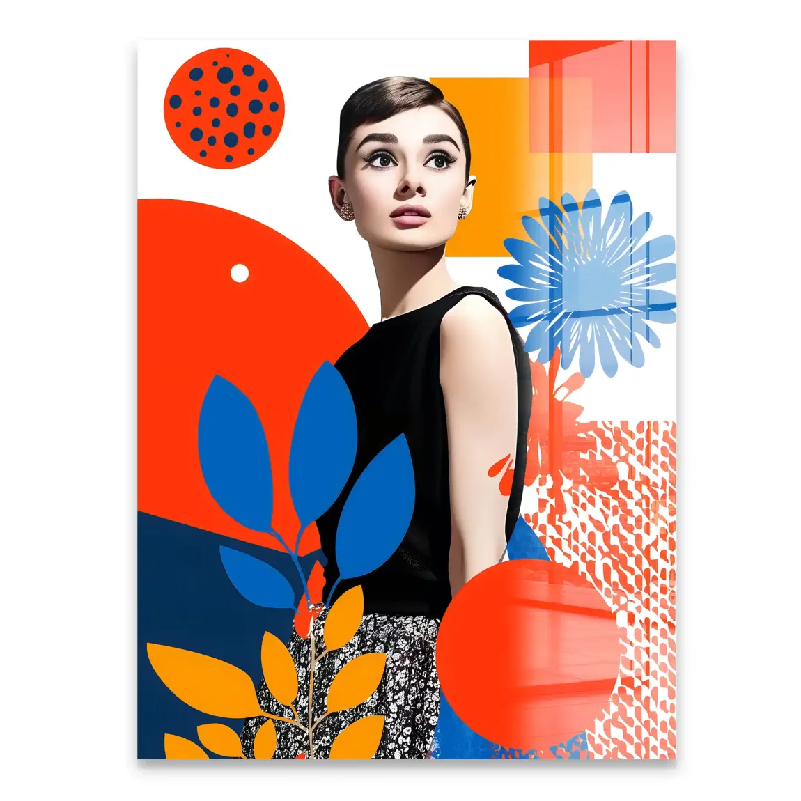 Audrey Hepburn Blooming Acrylglasbild INGALERIE