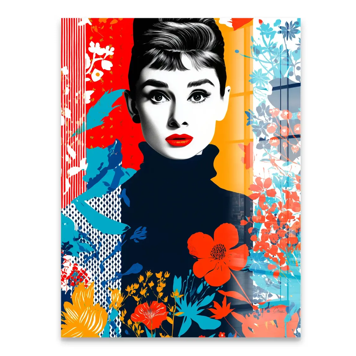 Audrey Hepburn Bloom Edition Acrylglasbild INGALERIE
