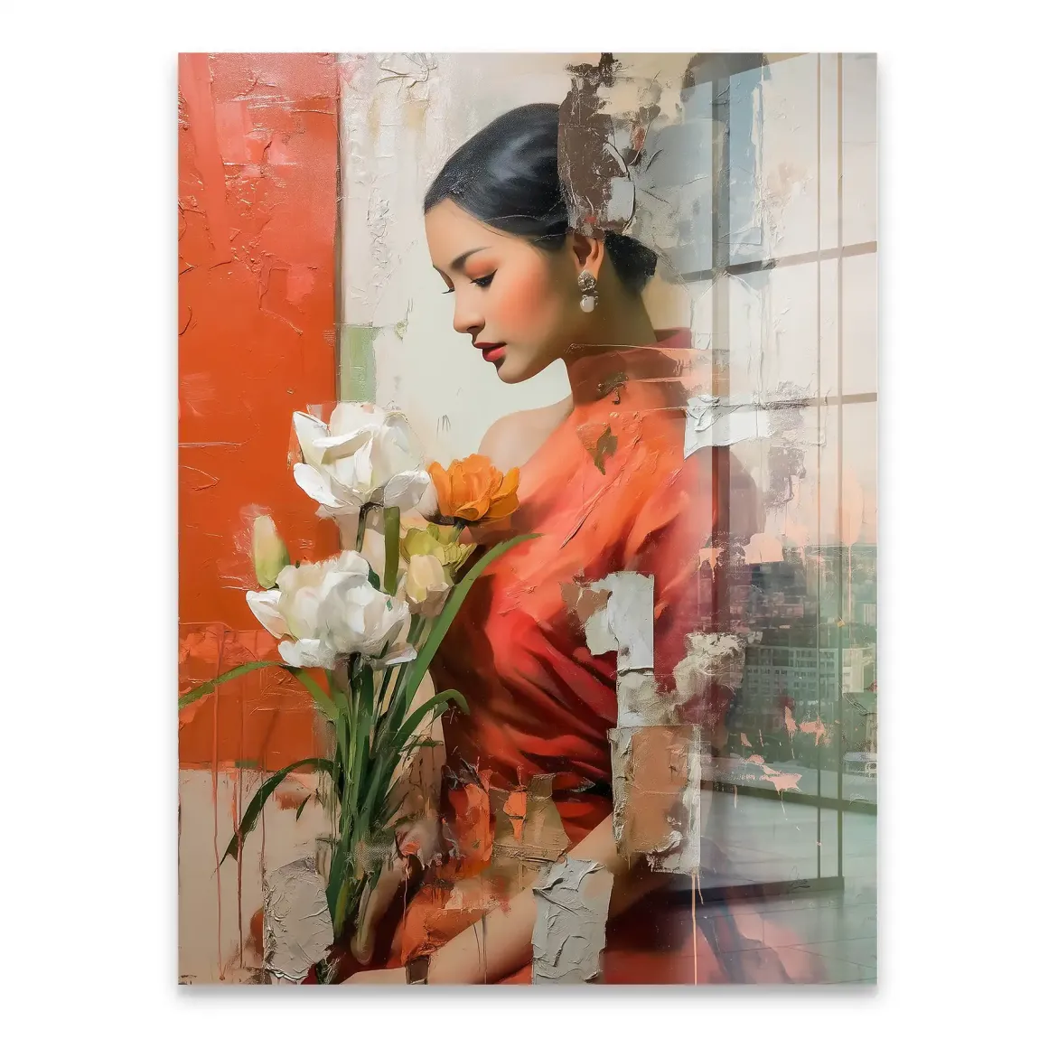 Silent Orchid Beauty Acrylglasbild