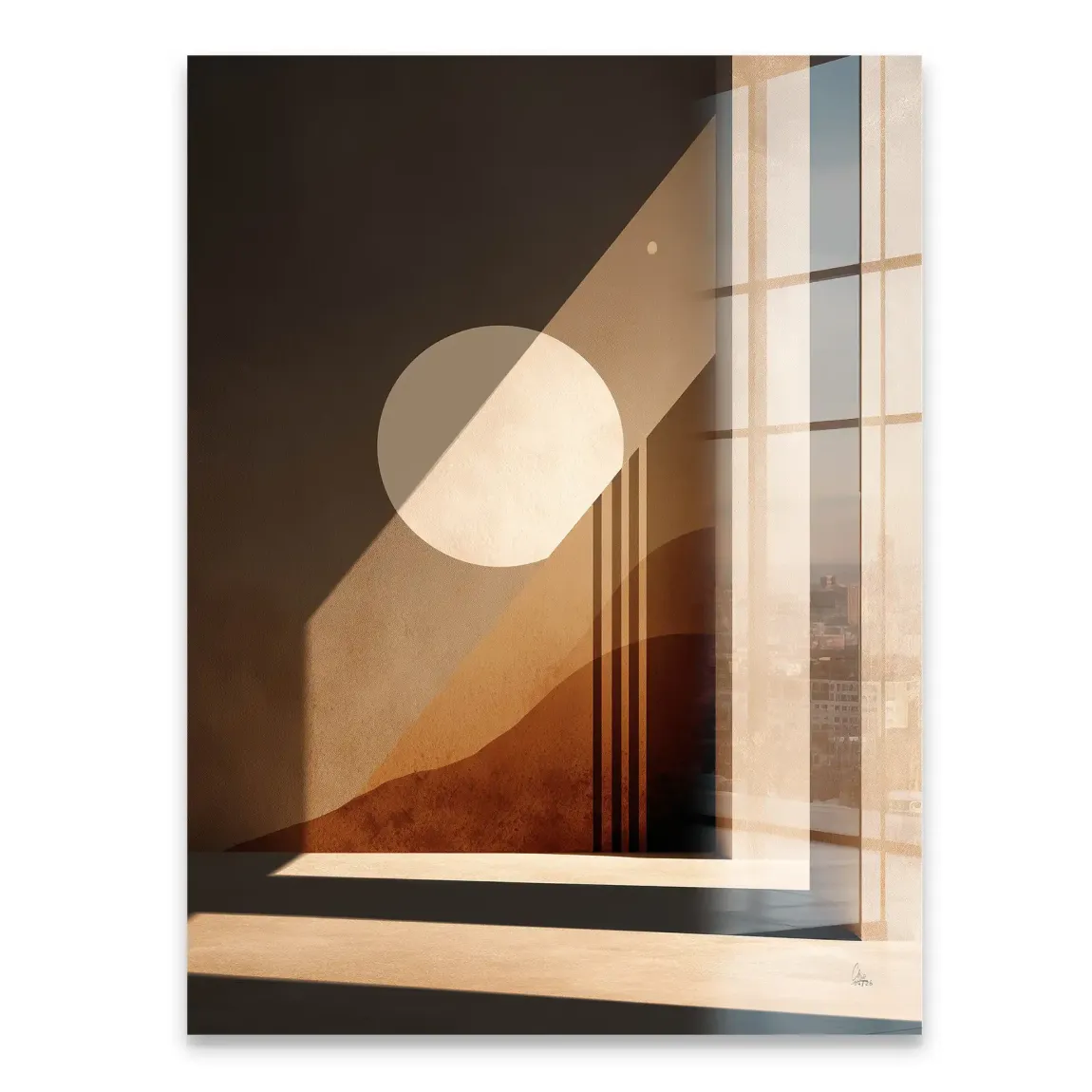Sonnenbogen Architektur Acrylglasbild