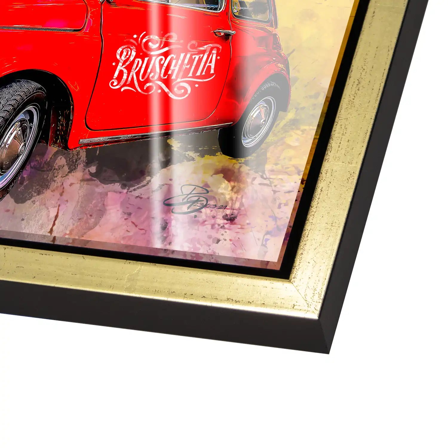 Italien Chianti Pop Art Acrylglas Bild INGALERIE