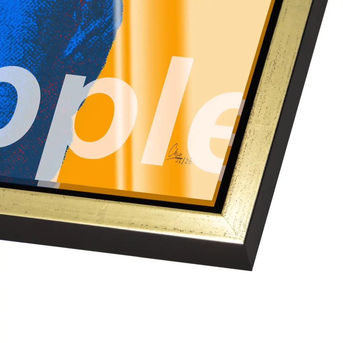 Perlenmädchen Pop Art Acrylglasbild