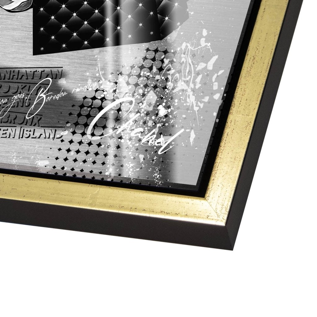 Minnie Smile Black Pop Art Acrylglas Bild INGALERIE