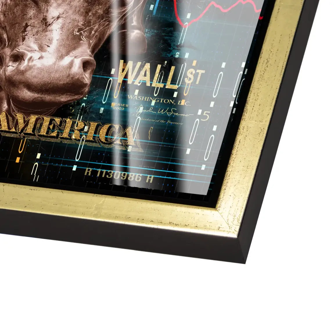 Dagobert Duck Wallstreet Acrylglas Bild