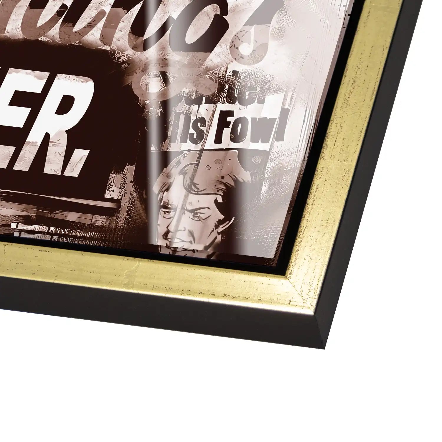 Micky & Minnie Gangster Retro Style Acrylglas Bild INGALERIE