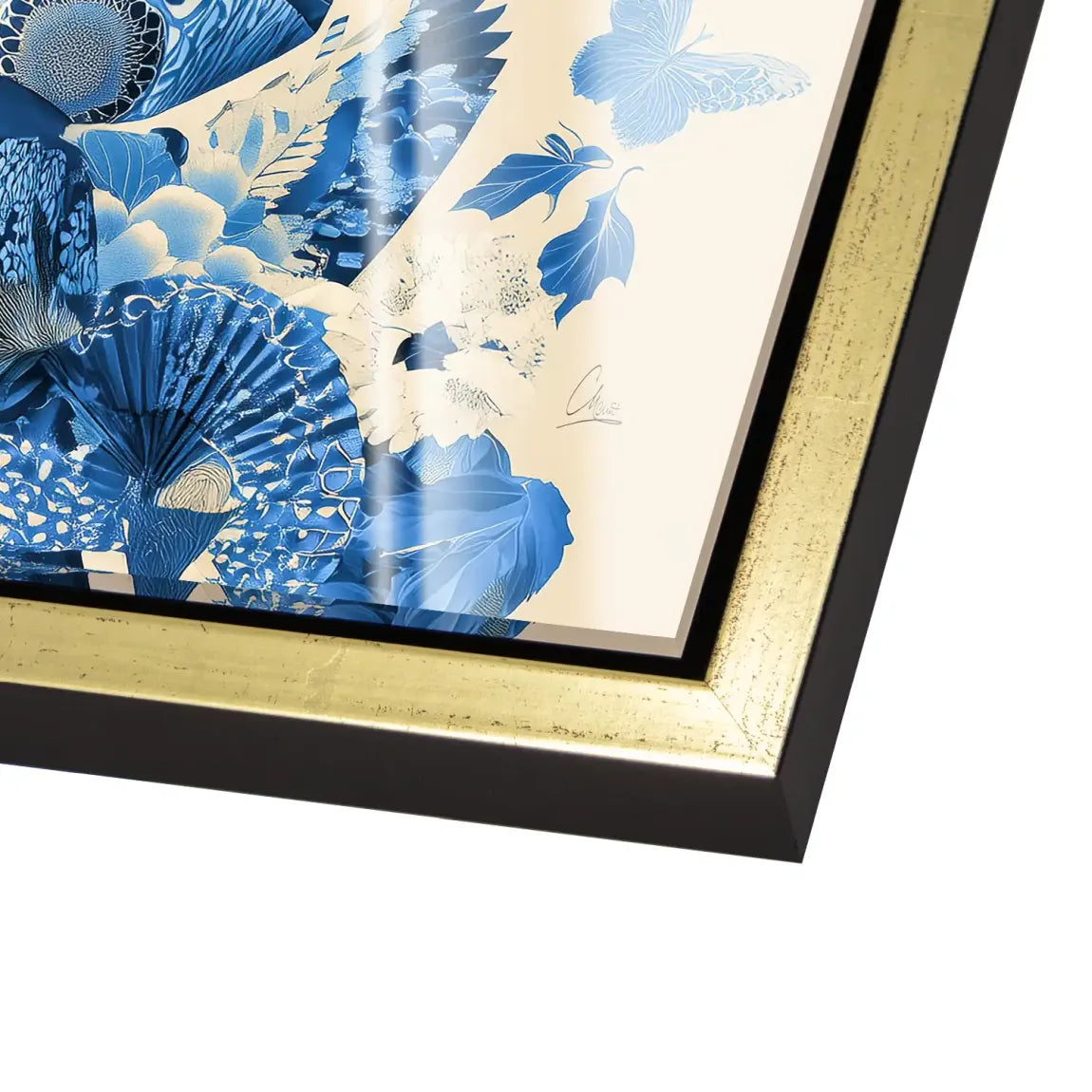 Blue Lotus Geisha Acrylglas Bild