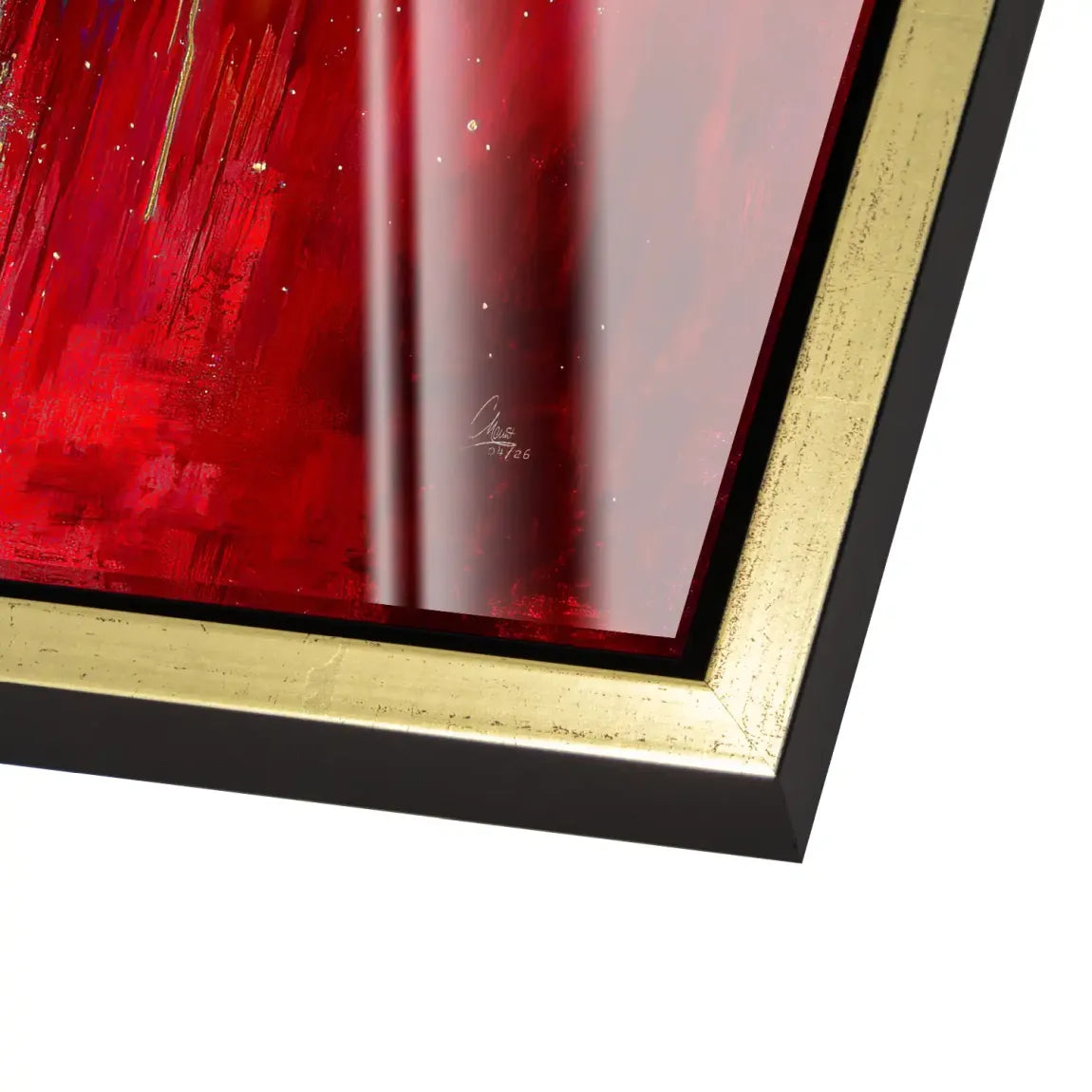 Roter Elefant Acrylglasbild