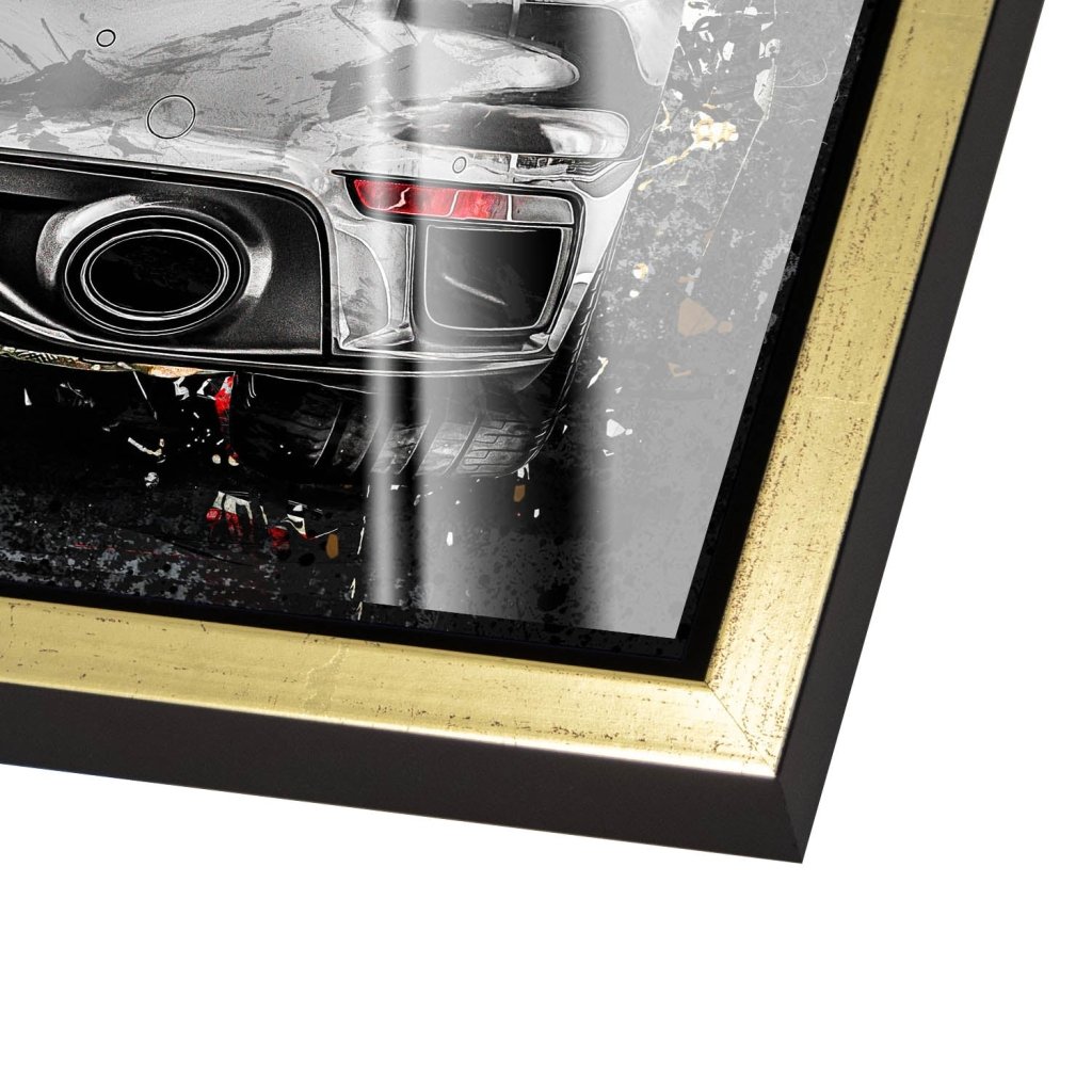 Shadowline Porsche Turbo Acrylglasbild INGALERIE
