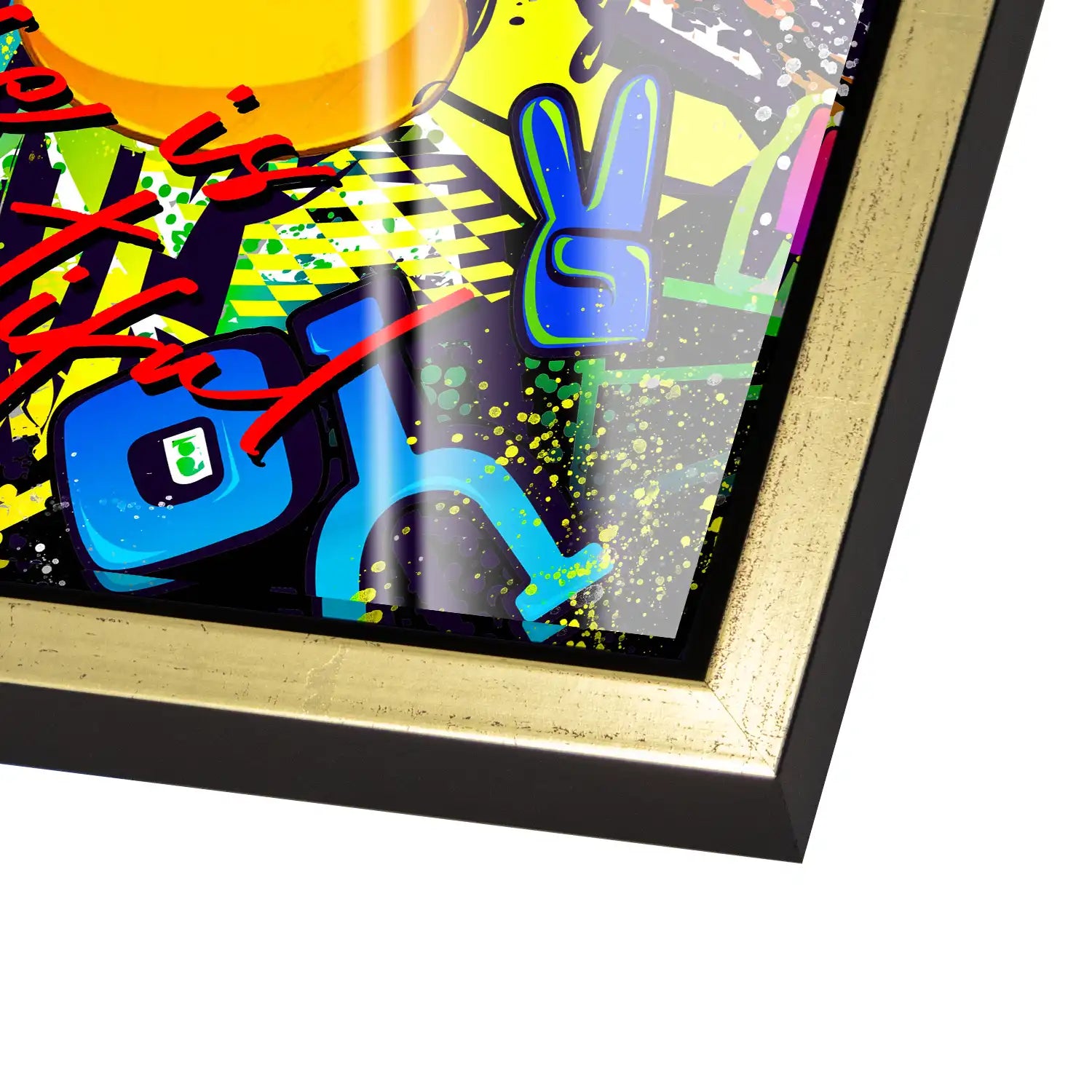 Micky & Minnie Graffiti Nr.2 Acrylglas Bild INGALERIE