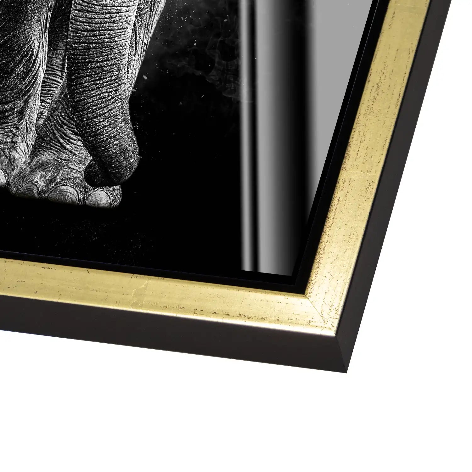 Elefant Abstrakt Dark Style Acrylglas Bild INGALERIE