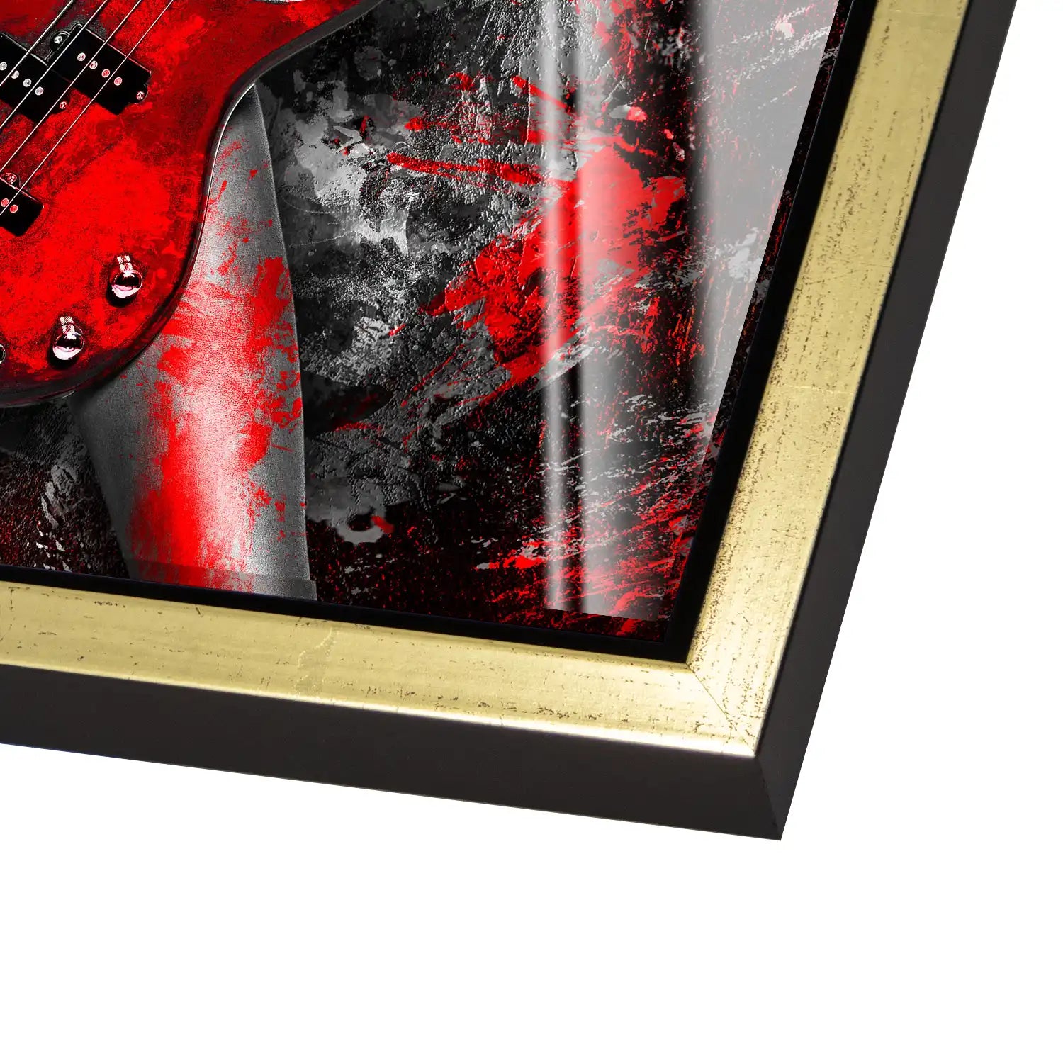 Guitar Abstrakt Style Acrylglas Bild INGALERIE