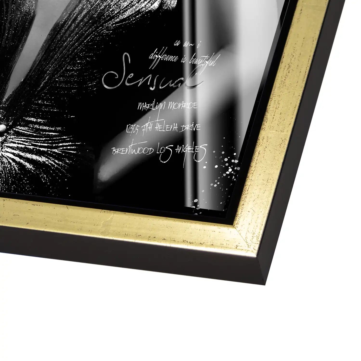 Marilyn Black Vogue Acrylglas Bild INGALERIE