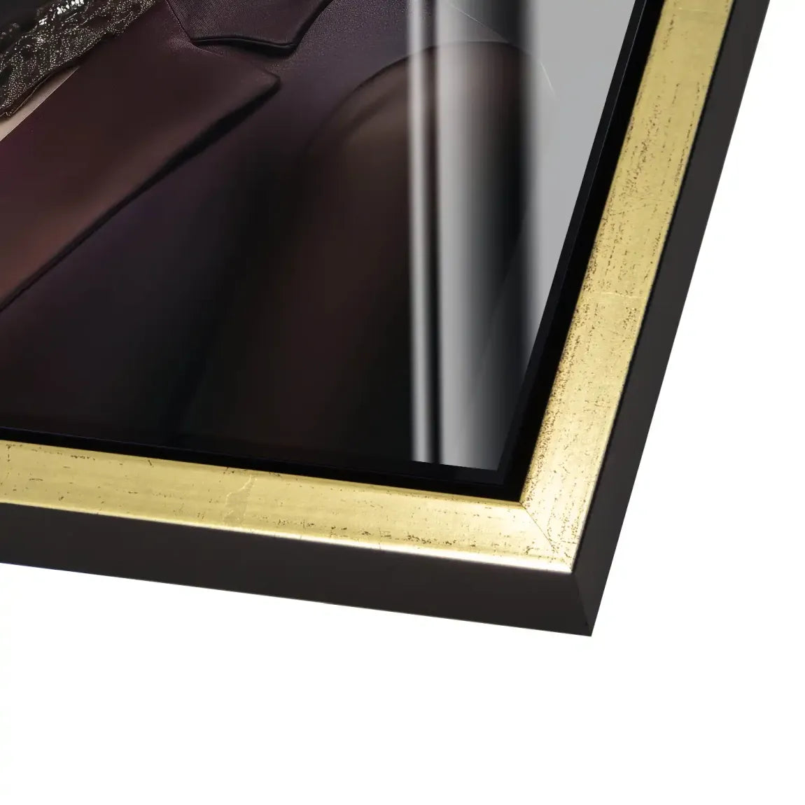 Elegante Lady mit Totenkopf-Make-up Acrylglas Bild INGALERIE