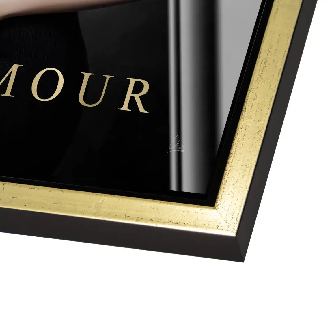 Audrey Glam Noir Acrylglas Bild