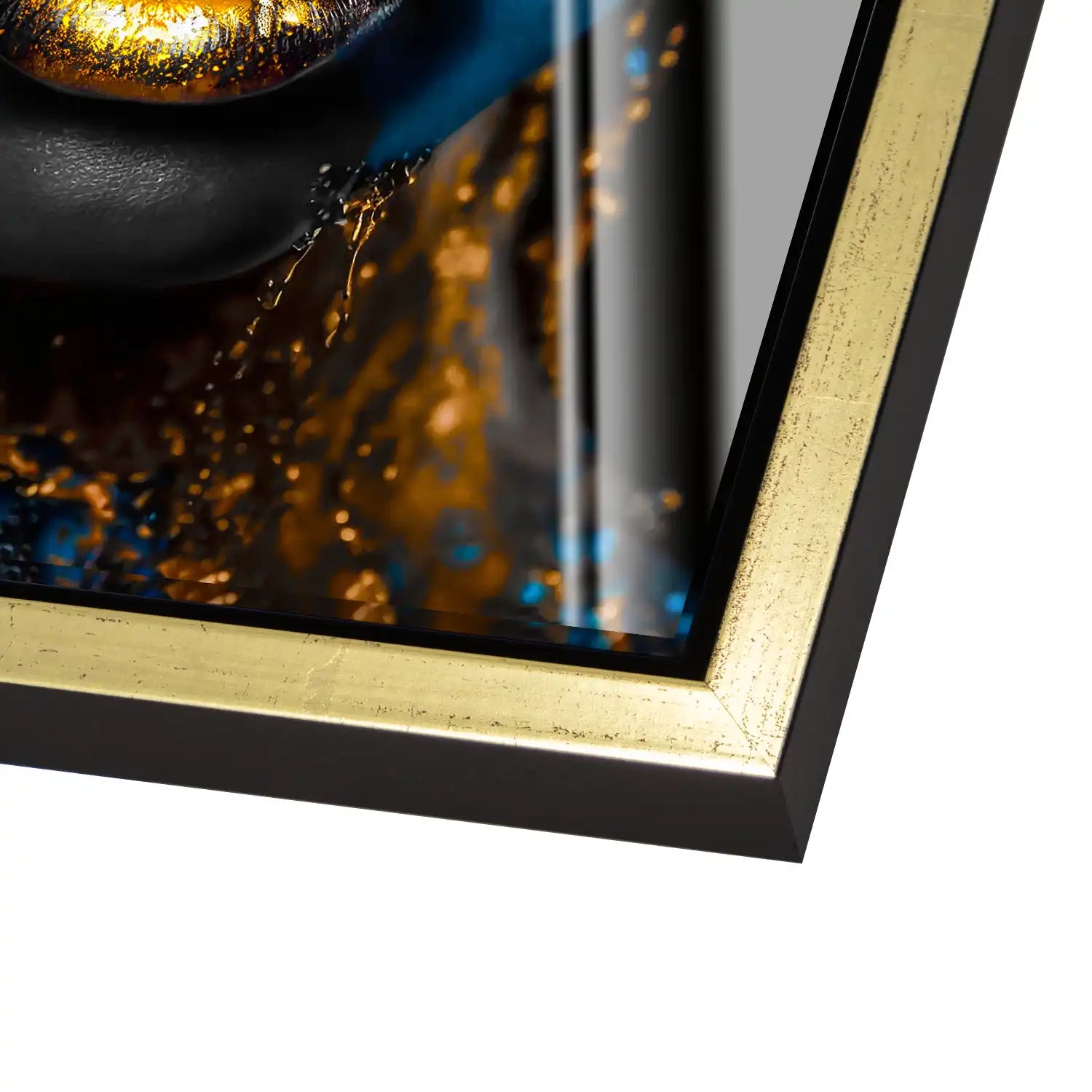 Black Gold Woman Acrylglas Bild INGALERIE