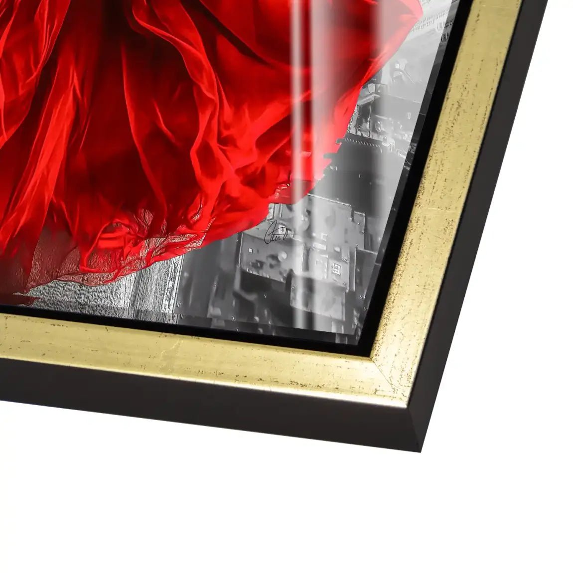 Lady in Red Nr.2 Acrylglas Bild INGALERIE