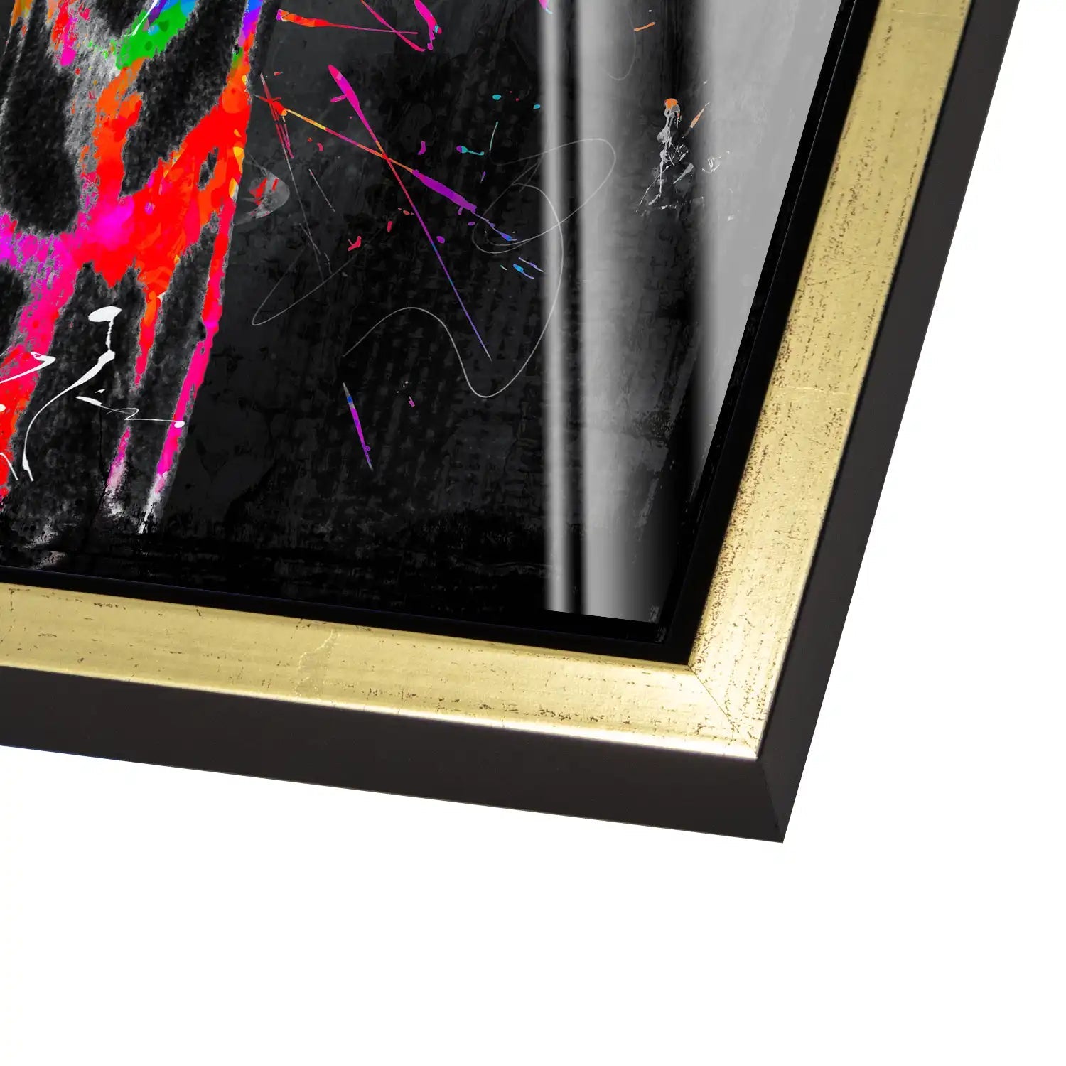 Giraffe Abstrakt Color Style Acrylglas Bild INGALERIE