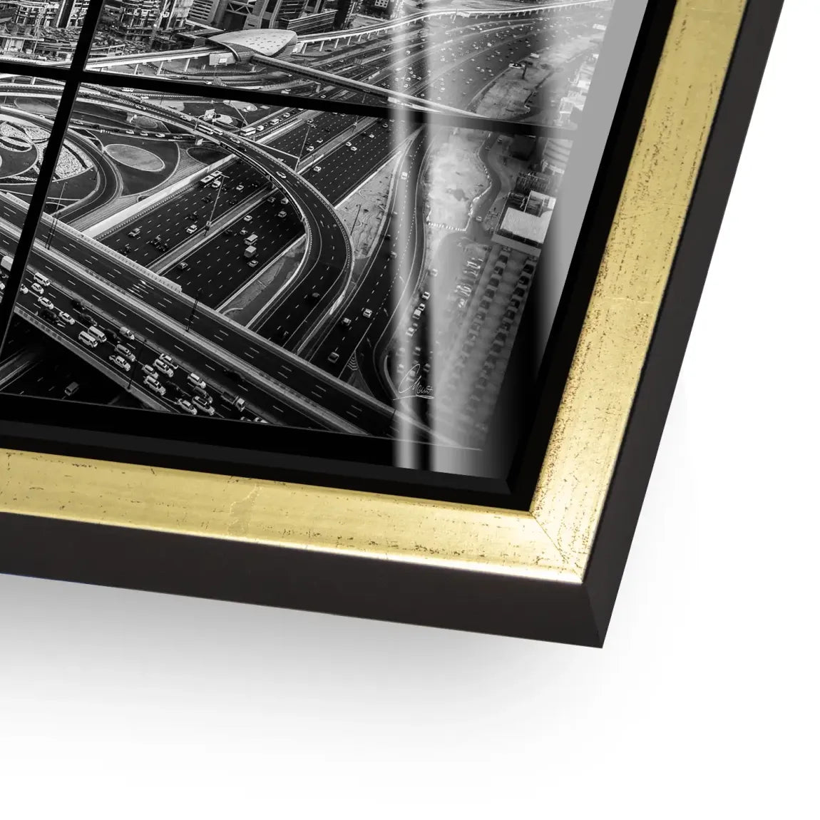 Skyline Noir Dubai Acrylglas Bild