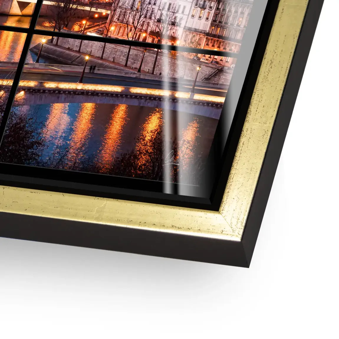 Twilight over Paris Acrylglas Bild