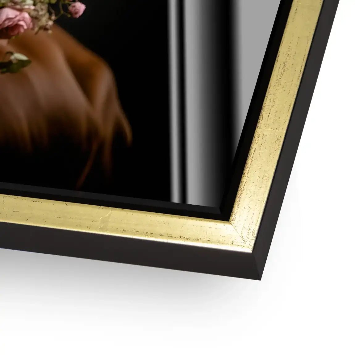 Kuh liebt Blumen Acrylglas Bild INGALERIE
