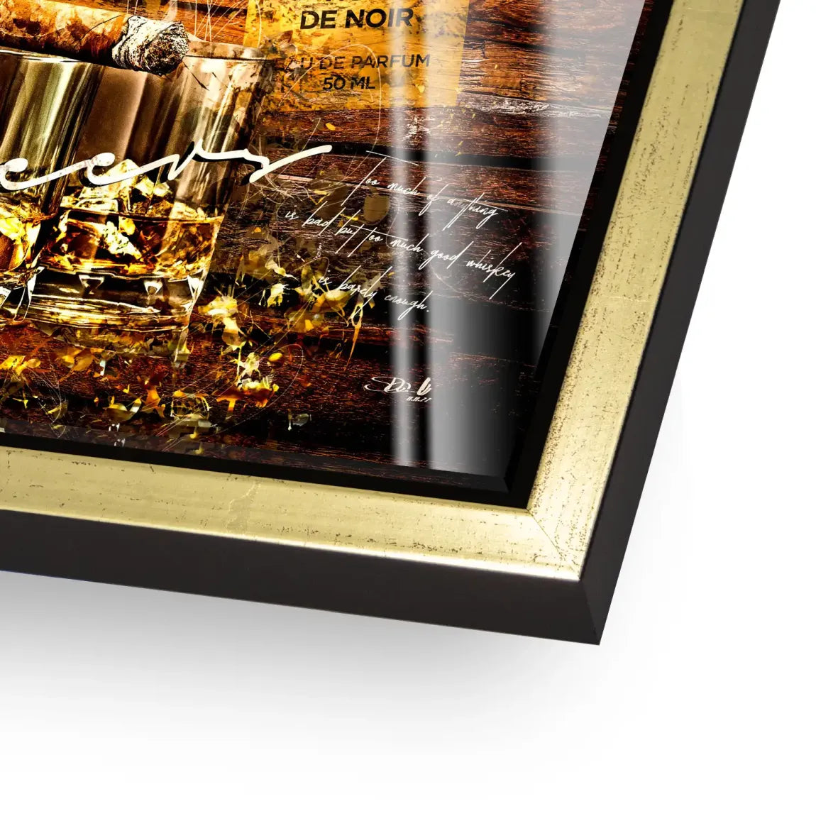 Whisky Holz und Eleganz Acrylglas Bild INGALERIE