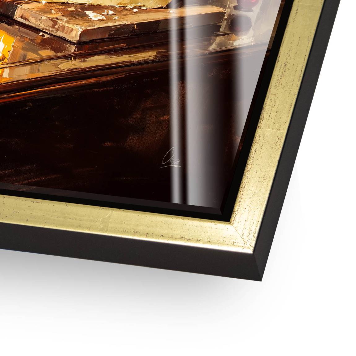 Wein im Licht Acrylglas Bild