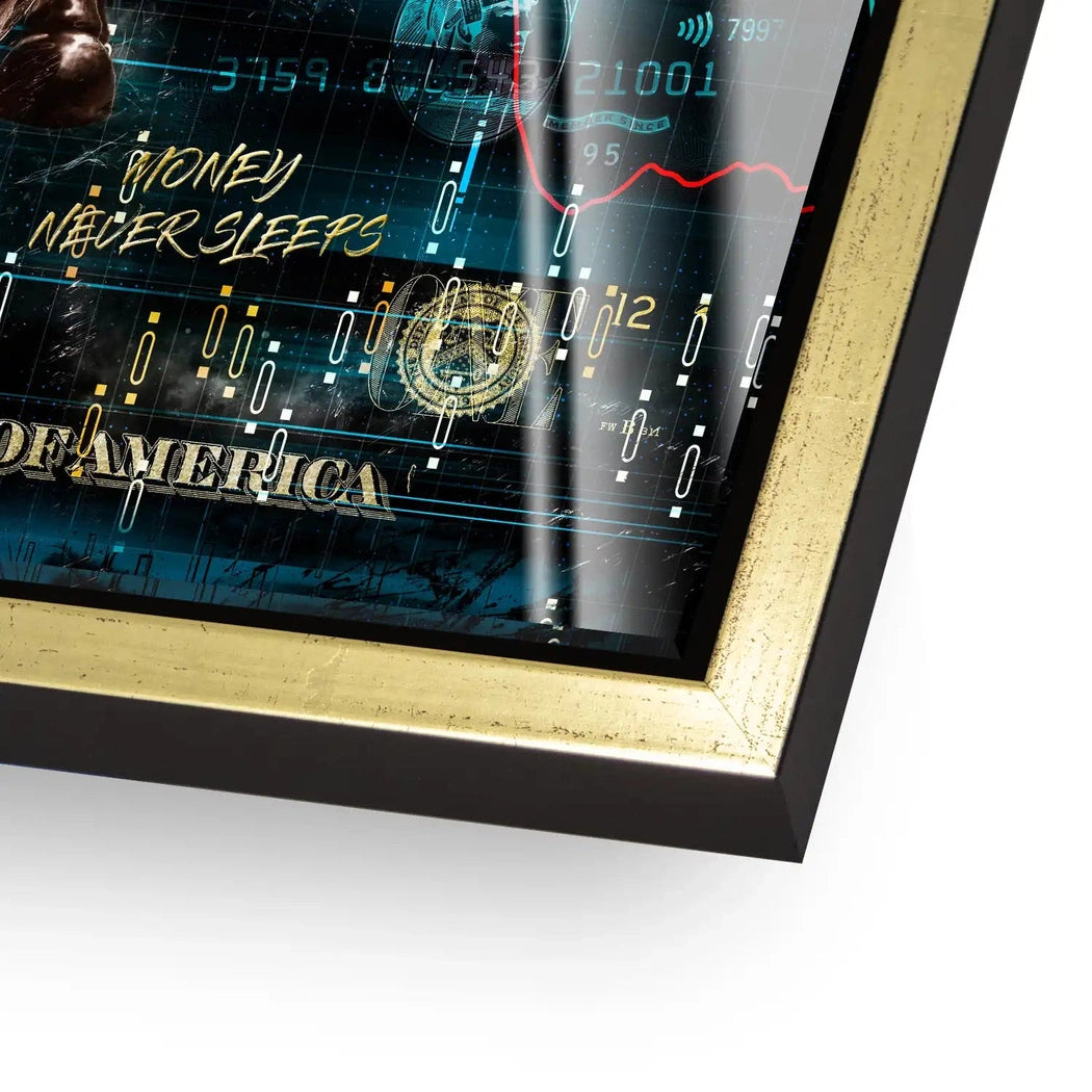 Wallstreet Bulle Pop Art Acrylglas Bild INGALERIE