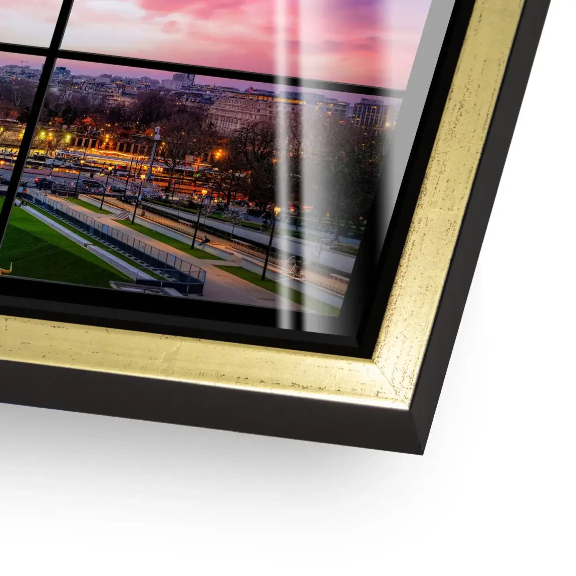 Evening Glow Paris Acrylglas Bild