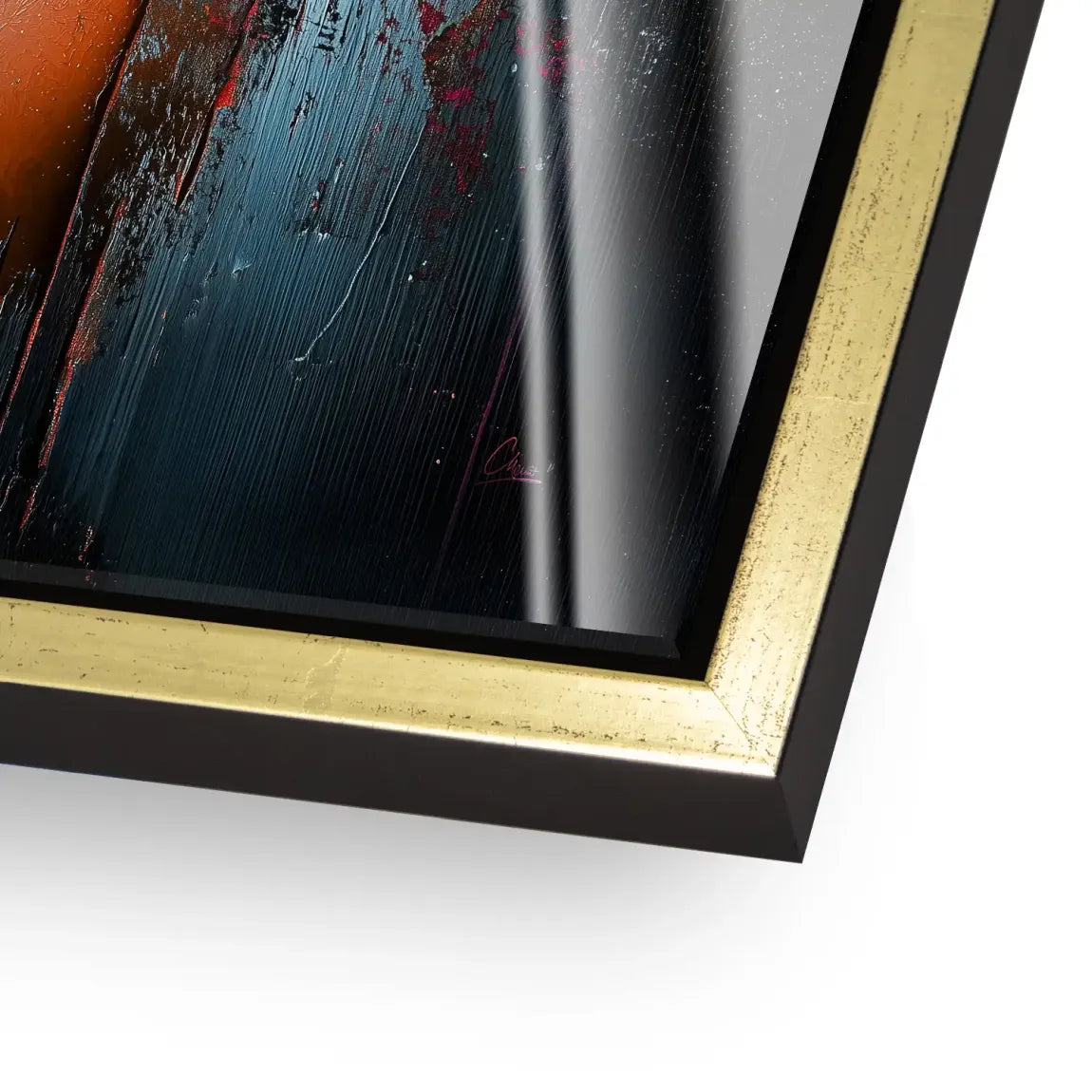 Feuerblüte im Farbrausch Acrylglas Bild INGALERIE