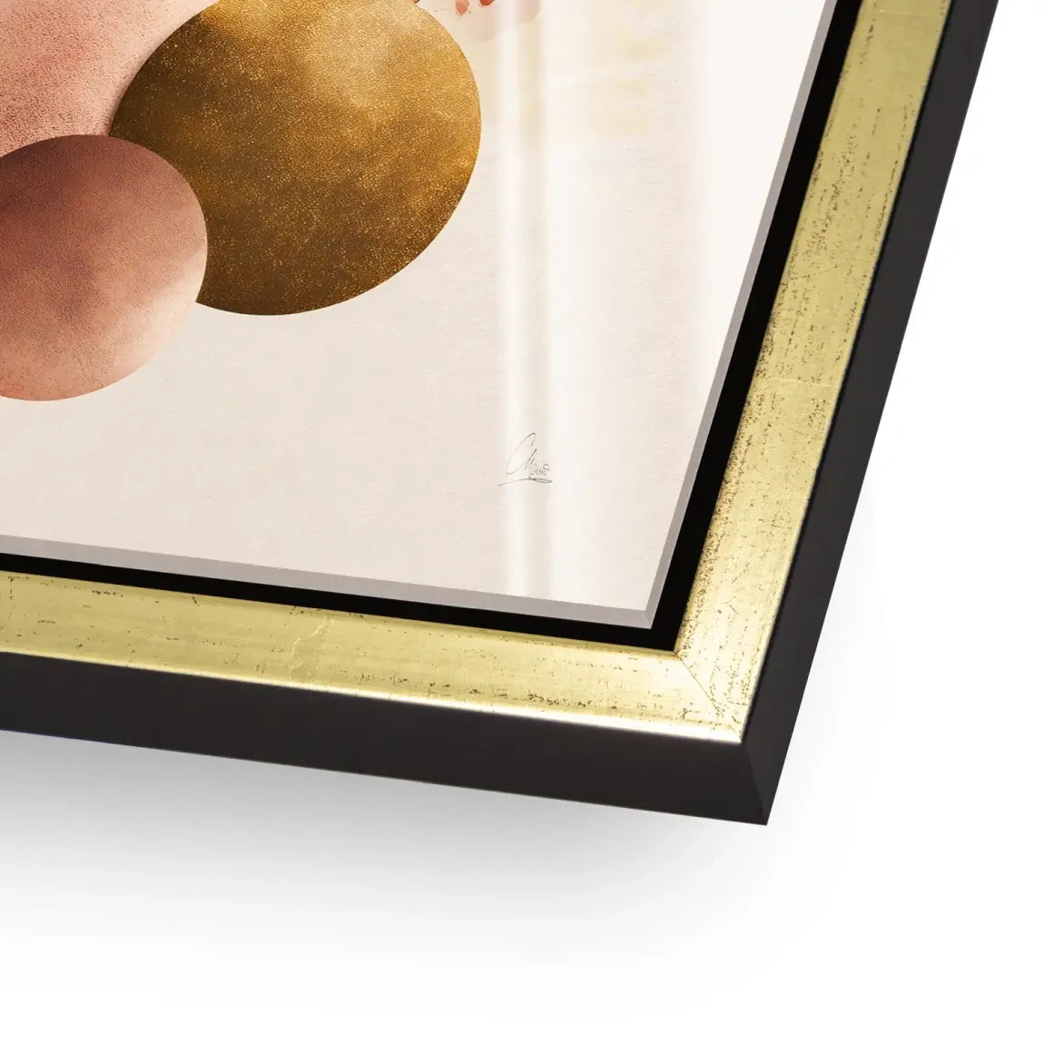 Golden Balance Acrylglas Bild