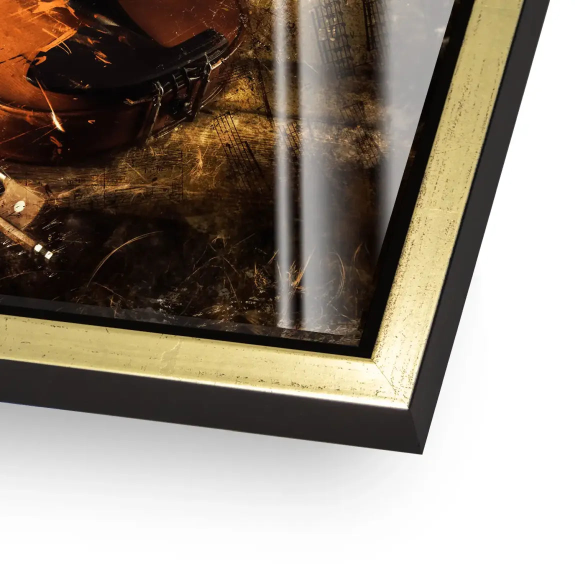 Golden Strings Melodie Acrylglas Bild