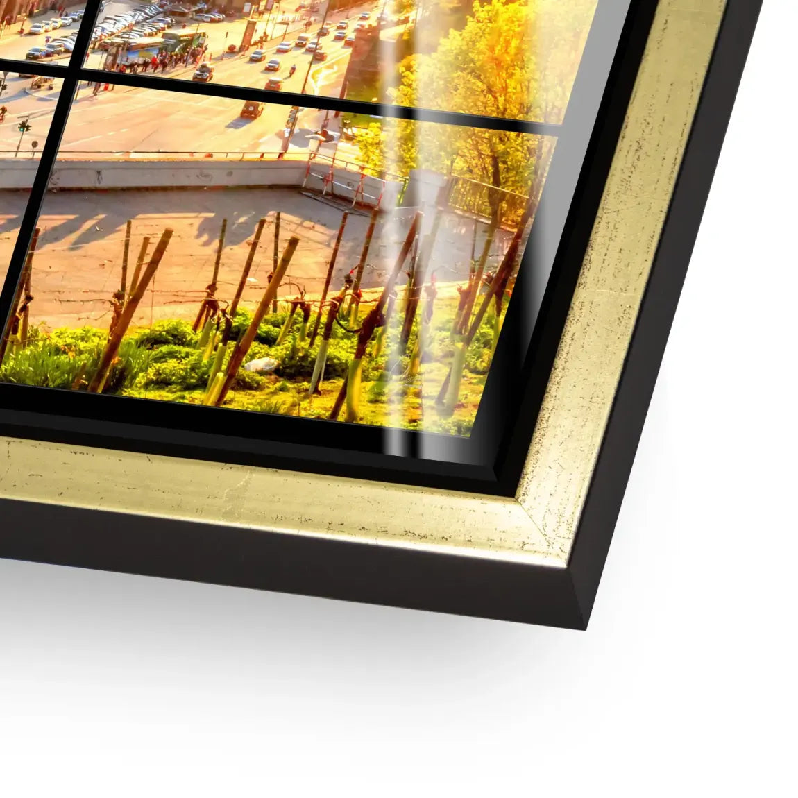 Hamburg Sunset View Acrylglas Bild