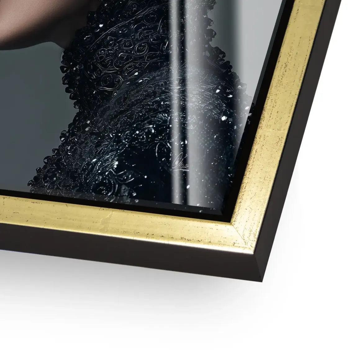 Wild Leopard Woman Acrylglas Bild