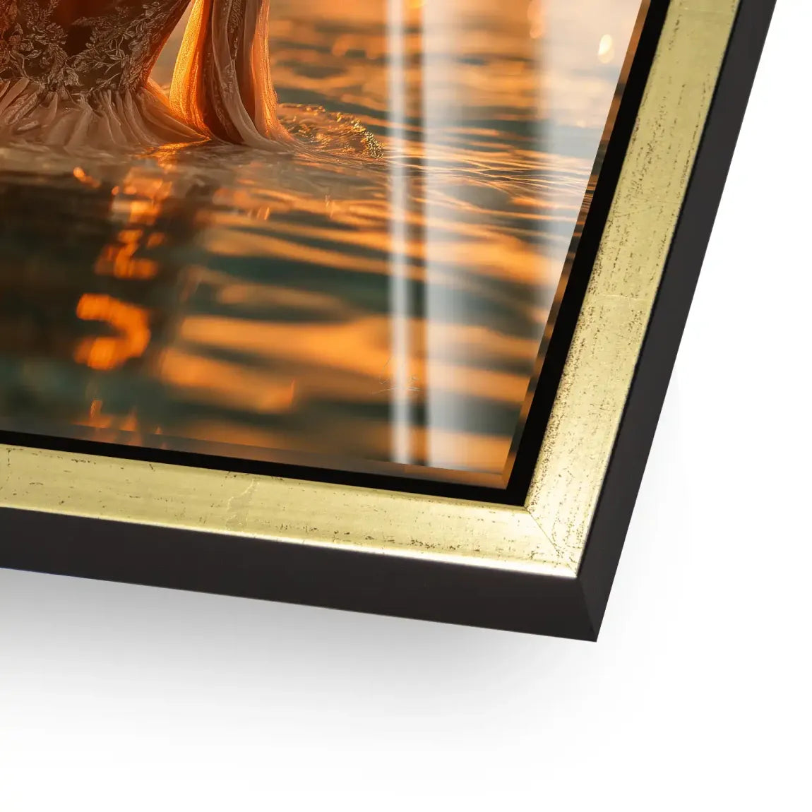 Golden Lights Acrylglas Bild