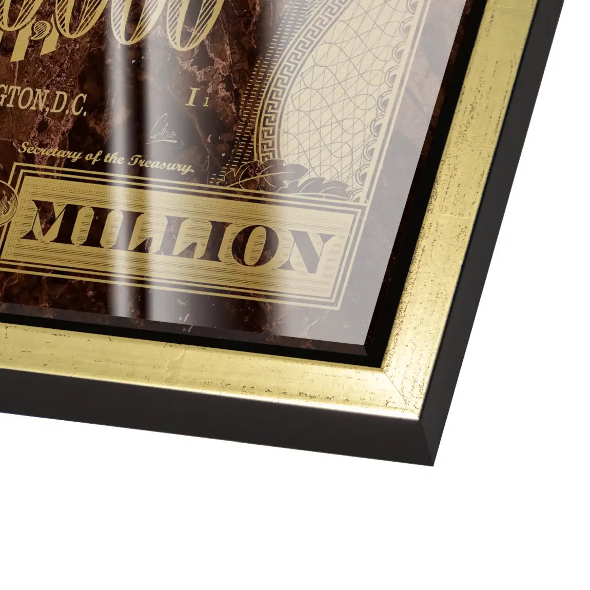 Gold Dollar George Washington Acrylglas Bild