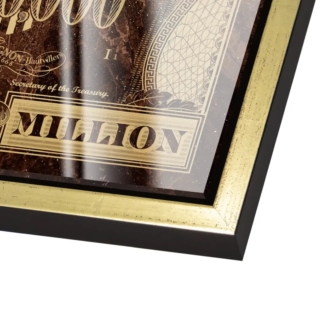 Dagobert Totenkopf Retro Dollar Acrylglas Bild INGALERIE