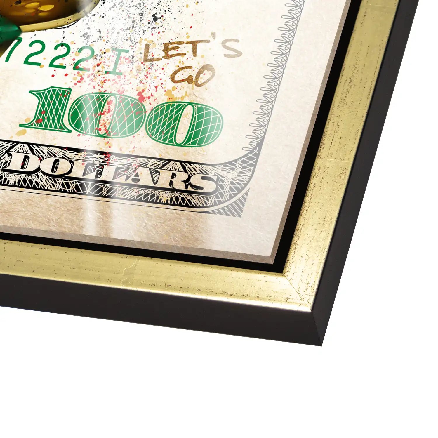 Dagobert 100 Dollar Acrylglas Bild INGALERIE