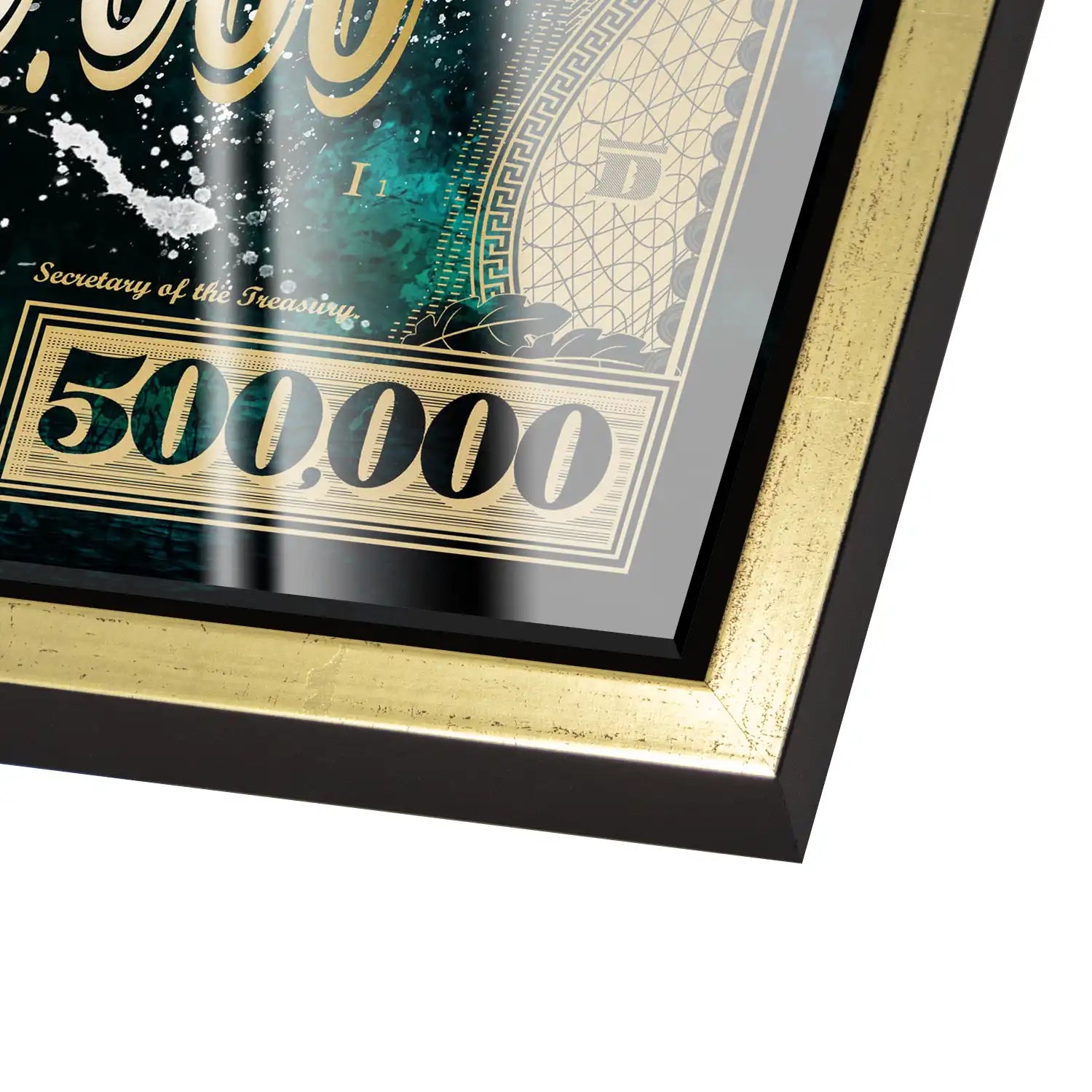 Dagobert Green Scrooge Dollar Acrylglas Bild INGALERIE