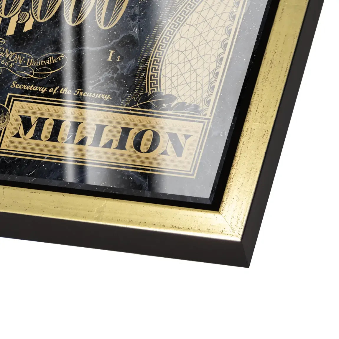 Dagobert Totenkopf Dollar Acrylglas Bild INGALERIE